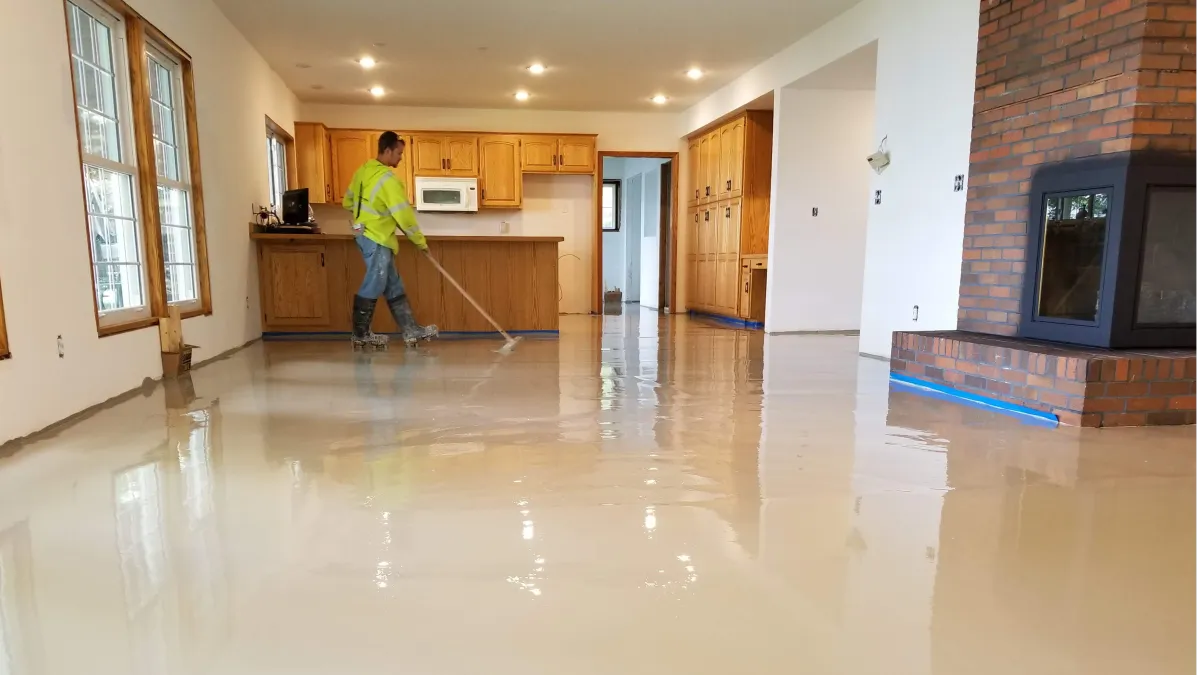 Industrial concrete floor restoration